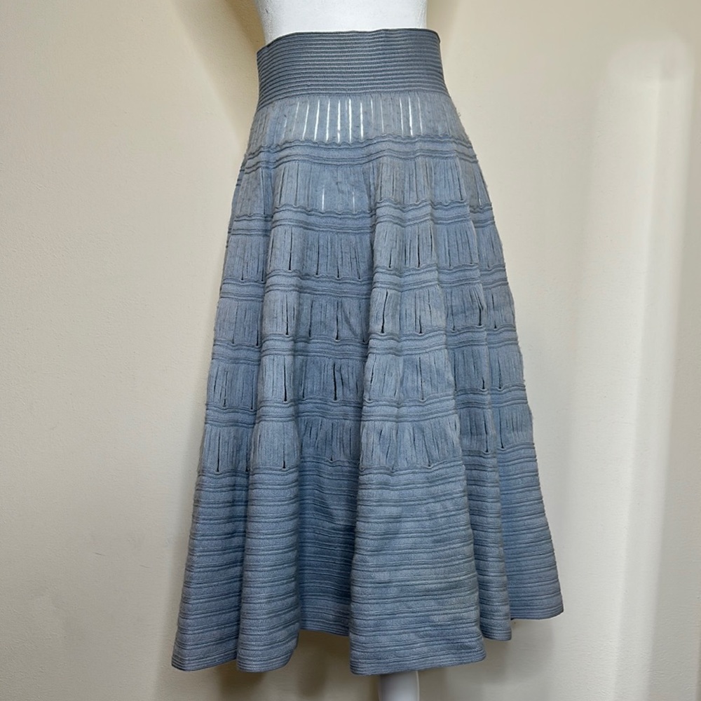Vintage Zip Up Wool Skirt